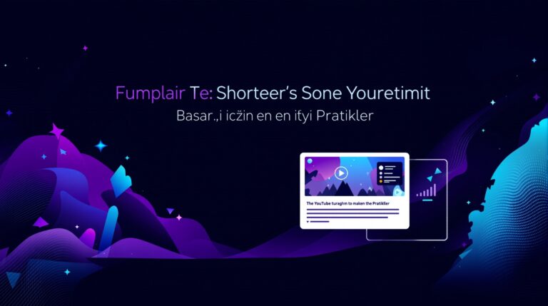 YouTube Shorts Üretimi: Başarı için En İyi Pratikler