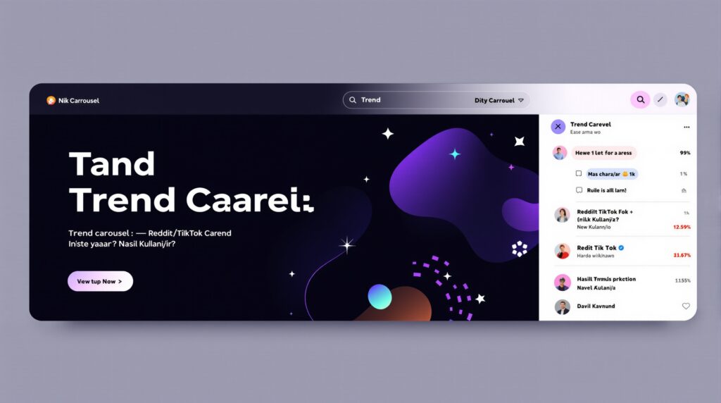 Trend Carousel — Reddit/TikTok Trend → Instagram Carousel: Ne İşe Yarar? Nasıl Kullanılır?